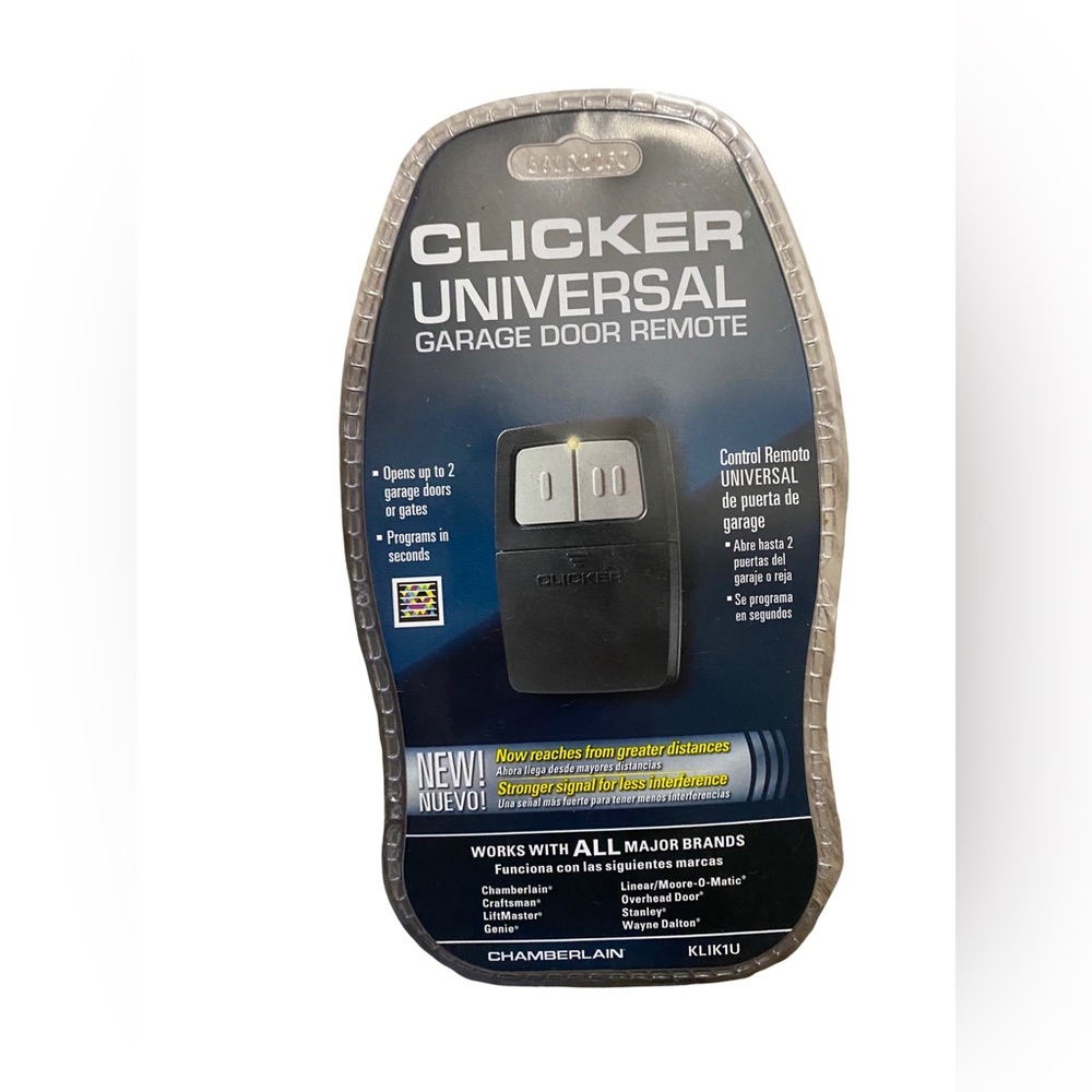 Chamberlain Clicker Universal Garage Door Remote Control KLIK1U New Sealed